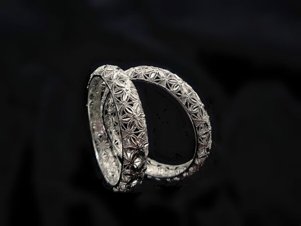 White Gold-Plated Kara