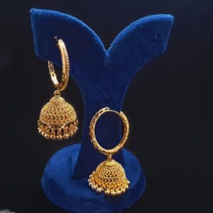 Bali Jumki White Gold Plated